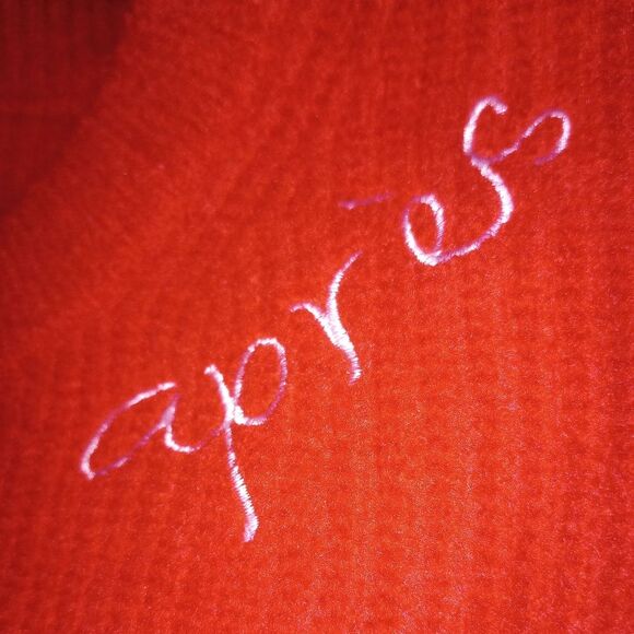 A New Day Red White Striped Apres Sweater Size 2X NWT P2P 27 - Picture 4 of 5